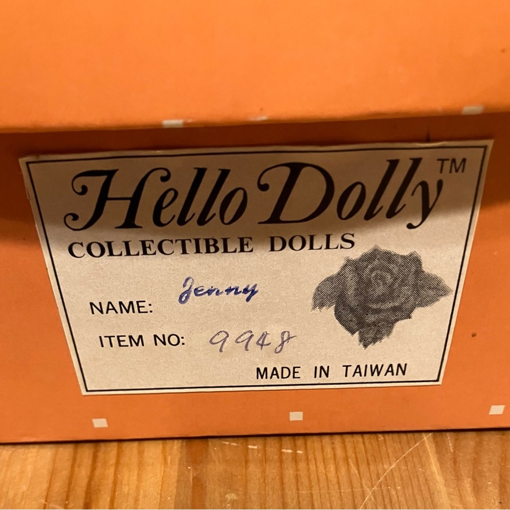 NIB Vintage Rare Hello Dolly Jenny Doll 15” Eye had crying tear - Picture 3 of 16